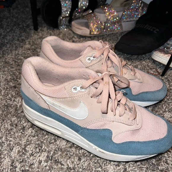 Women's Pink and Blue Sneakers - Picture 2 of 4